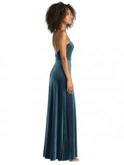 Dessy Lovely Lovely LB022 Simple Velvet Long Bridesmaid Dress 7 Dessy Lovely Lovely LB022 Simple Velvet Long Bridesmaid Dress -Outlet Prom Dresses Store S21 DLB LB022 03 529x705