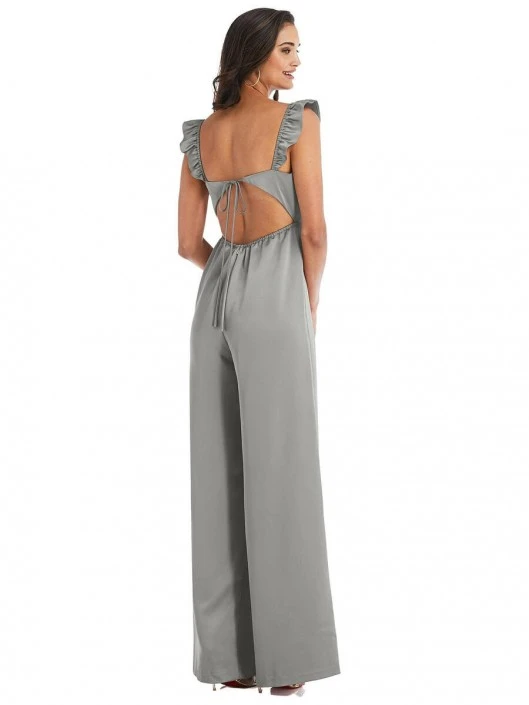 Dessy Social Bridesmaid Dessy Social 8206 Ruffle Bridesmaid Jumpsuit 4 Dessy Social Bridesmaid Dessy Social 8206 Ruffle Bridesmaid Jumpsuit - Image 2