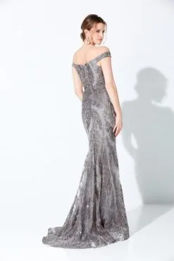 Ivonne D For Mon Cheri 220D22 Mothers Gown With Boa 8 Ivonne D For Mon Cheri 220D22 Mothers Gown With Boa -Outlet Prom Dresses Store S21 IDMC 220D22 02 470x705