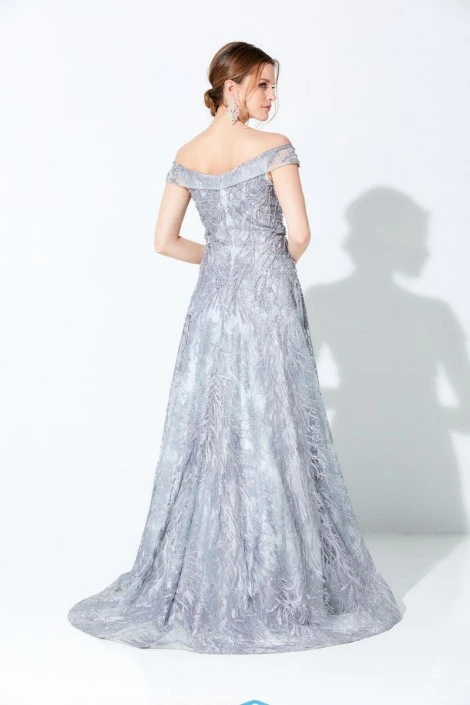 Ivonne D For Mon Cheri 220D24 Off Shoulder Mothers Gown 4 Ivonne D For Mon Cheri 220D24 Off Shoulder Mothers Gown - Image 2