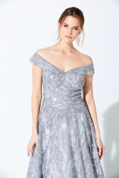 Ivonne D For Mon Cheri 220D24 Off Shoulder Mothers Gown 6 Ivonne D For Mon Cheri 220D24 Off Shoulder Mothers Gown - Image 4