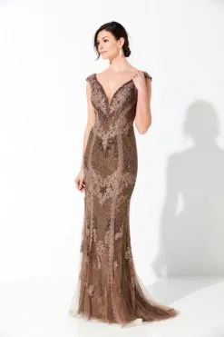 Ivonne D For Mon Cheri 220D27 Embroidered Gown -Outlet Prom Dresses Store S21 IDMC 220D27 03 470x705