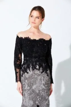 Ivonne D For Mon Cheri 220D30 Embroidered Gown -Outlet Prom Dresses Store S21 IDMC 220D30 03 470x705