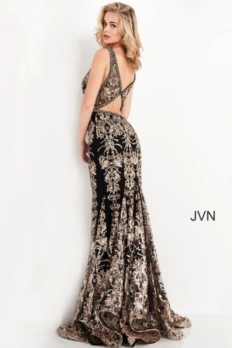 JVN By Jovani JVN04789 Stunning Embroidered Gown 4 JVN By Jovani JVN04789 Stunning Embroidered Gown - Image 2