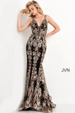 JVN By Jovani JVN04789 Stunning Embroidered Gown 7 JVN By Jovani JVN04789 Stunning Embroidered Gown -Outlet Prom Dresses Store S21 JVN JVN04789 03 470x705