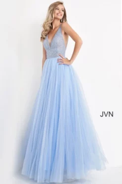 JVN By Jovani JVN05818 Glittering A-Line Gown -Outlet Prom Dresses Store S21 JVN JVN05818 03 470x705
