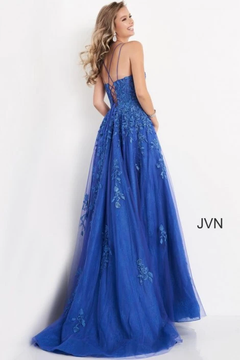 JVN By Jovani JVN06644 Embroidered Tulle Gown 4 JVN By Jovani JVN06644 Embroidered Tulle Gown - Image 2