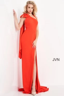JVN By Jovani JVN2516 Dramatic Bow Shoulder Gown 9 JVN By Jovani JVN2516 Dramatic Bow Shoulder Gown -Outlet Prom Dresses Store S21 JVN JVN2516 03 470x705