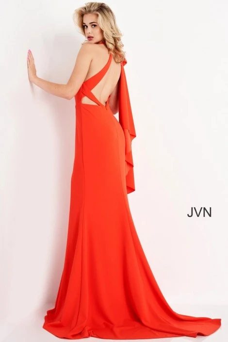 JVN By Jovani JVN2516 Dramatic Bow Shoulder Gown 6 JVN By Jovani JVN2516 Dramatic Bow Shoulder Gown - Image 4