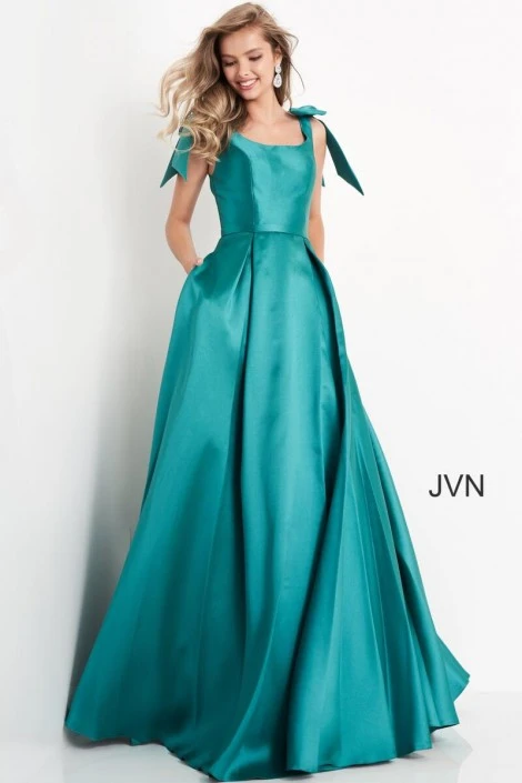 JVN By Jovani JVN4449 Bow Shoulders Prom Dress 5 JVN By Jovani JVN4449 Bow Shoulders Prom Dress - Image 3