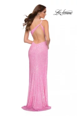 La Femme 29654 One Shoulder Sequin Prom Dress -Outlet Prom Dresses Store S21 LF 29654 02 470x705