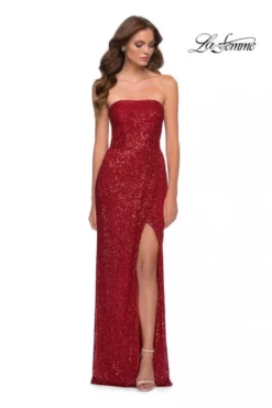 La Femme 29681 Strappy Back Sequin Prom Dress -Outlet Prom Dresses Store S21 LF 29681 05 470x705