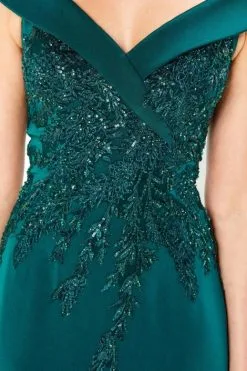 Montage By Mon Cheri Montage 220932 Dazzling Off Shoulder Mothers Gown -Outlet Prom Dresses Store S21 MG 220932 05 470x705