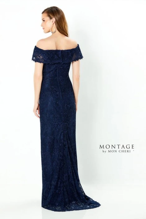 Montage By Mon Cheri Montage 220947 Lace Off Shoulder Mothers Gown 4 Montage By Mon Cheri Montage 220947 Lace Off Shoulder Mothers Gown - Image 2