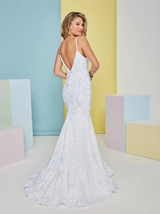 Tiffany Designs 16461 Sequins On Velvet Gown 4 Tiffany Designs 16461 Sequins On Velvet Gown - Image 2