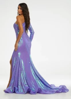 Ashley Lauren 11026 One Long Sleeve Sequin Gown 10 Ashley Lauren 11026 One Long Sleeve Sequin Gown -Outlet Prom Dresses Store S22 ASH 11026 04 508x705