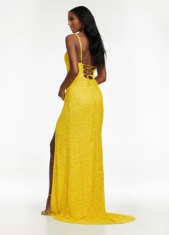 Ashley Lauren 11037 Adjustable Strap Sequin Prom Dress 10 Ashley Lauren 11037 Adjustable Strap Sequin Prom Dress -Outlet Prom Dresses Store S22 ASH 11037 04 508x705