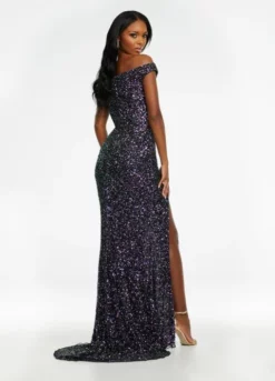 Ashley Lauren 11067 Off Shoulder Beaded Prom Dress -Outlet Prom Dresses Store S22 ASH 11067 02 508x705