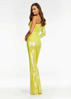Ashley Lauren 11110 One Shoulder Sequin Jumpsuit 10 Ashley Lauren 11110 One Shoulder Sequin Jumpsuit -Outlet Prom Dresses Store S22 ASH 11110 04 508x705