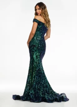 Ashley Lauren 11112 Off Shoulder Stretch Sequin Gown 10 Ashley Lauren 11112 Off Shoulder Stretch Sequin Gown -Outlet Prom Dresses Store S22 ASH 11112 04 508x705