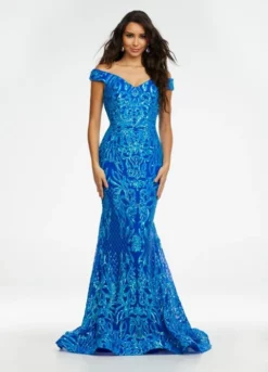 Ashley Lauren 11112 Off Shoulder Stretch Sequin Gown 11 Ashley Lauren 11112 Off Shoulder Stretch Sequin Gown -Outlet Prom Dresses Store S22 ASH 11112 05 508x705