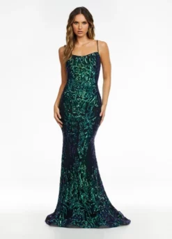 Ashley Lauren 11114 Exquisite Sequin Prom Dress 9 Ashley Lauren 11114 Exquisite Sequin Prom Dress -Outlet Prom Dresses Store S22 ASH 11114 03 508x705
