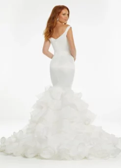 Ashley Lauren 11126 Dramatic Organza Ruffle Mermaid Dress -Outlet Prom Dresses Store S22 ASH 11126 02 508x705