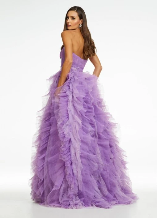 Ashley Lauren 11141 Ruffle Beaded Ball Gown 6 Ashley Lauren 11141 Ruffle Beaded Ball Gown - Image 4