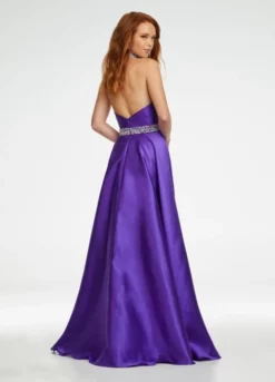 Ashley Lauren 11148 High Neck Halter Gown With Overskirt -Outlet Prom Dresses Store S22 ASH 11148 02 508x705