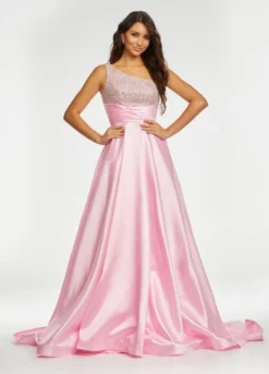 Ashley Lauren 11149 Jeweled One Shoulder Taffeta Gown 11 Ashley Lauren 11149 Jeweled One Shoulder Taffeta Gown -Outlet Prom Dresses Store S22 ASH 11149 05 508x705
