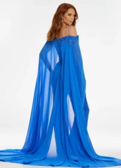 Ashley Lauren 11150 Lace Jumpsuit With Long Cape -Outlet Prom Dresses Store S22 ASH 11150 04 508x705