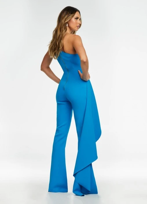 Ashley Lauren 11152 Chic Corset Jumpsuit With Side Ruffle 4 Ashley Lauren 11152 Chic Corset Jumpsuit With Side Ruffle - Image 2