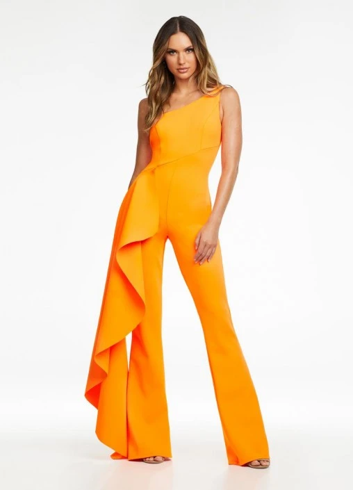 Ashley Lauren 11152 Chic Corset Jumpsuit With Side Ruffle 5 Ashley Lauren 11152 Chic Corset Jumpsuit With Side Ruffle - Image 3