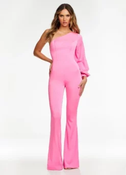 Ashley Lauren 11168 Chic One Shoulder Crepe Jumpsuit -Outlet Prom Dresses Store S22 ASH 11168 03 508x705
