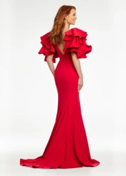 Ashley Lauren 11171 Glamourous Ruffle Sleeve Gown 7 Ashley Lauren 11171 Glamourous Ruffle Sleeve Gown -Outlet Prom Dresses Store S22 ASH 11171 02 508x705