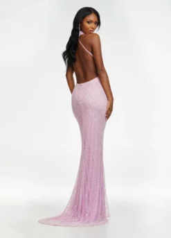 Ashley Lauren 11177 Beaded High Neck Halter Gown 10 Ashley Lauren 11177 Beaded High Neck Halter Gown -Outlet Prom Dresses Store S22 ASH 11177 04 508x705