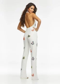 Ashley Lauren 11179 Beaded Butterfly Halter Jumpsuit -Outlet Prom Dresses Store S22 ASH 11179 02 508x705