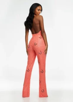 Ashley Lauren 11179 Beaded Butterfly Halter Jumpsuit -Outlet Prom Dresses Store S22 ASH 11179 04 508x705