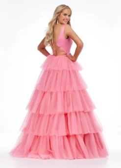 Ashley Lauren 11187 Sassy Scoop Back Ruffle Ball Gown -Outlet Prom Dresses Store S22 ASH 11187 02 508x705