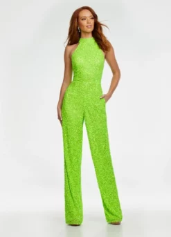 Ashley Lauren 1434 Beaded High Neck Jumpsuit -Outlet Prom Dresses Store S22 ASH 1434 03 508x705