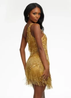 Ashley Lauren 4484 One Shoulder Fringe Cocktail Dress 10 Ashley Lauren 4484 One Shoulder Fringe Cocktail Dress -Outlet Prom Dresses Store S22 ASH 4484 04 508x705