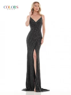 Colors Dress 2659 Fitted Sequin Prom Gown -Outlet Prom Dresses Store S22 CD 2659 03 529x705