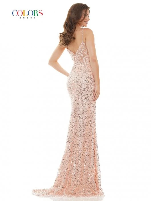 Colors Dress 2715 Sequin Lace Applique Gown 4 Colors Dress 2715 Sequin Lace Applique Gown - Image 2