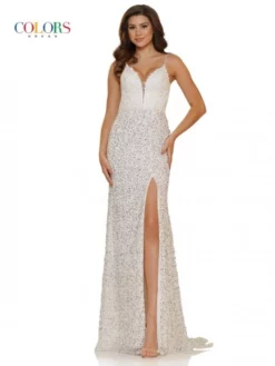 Colors Dress 2715 Sequin Lace Applique Gown 9 Colors Dress 2715 Sequin Lace Applique Gown -Outlet Prom Dresses Store S22 CD 2715 03 529x705