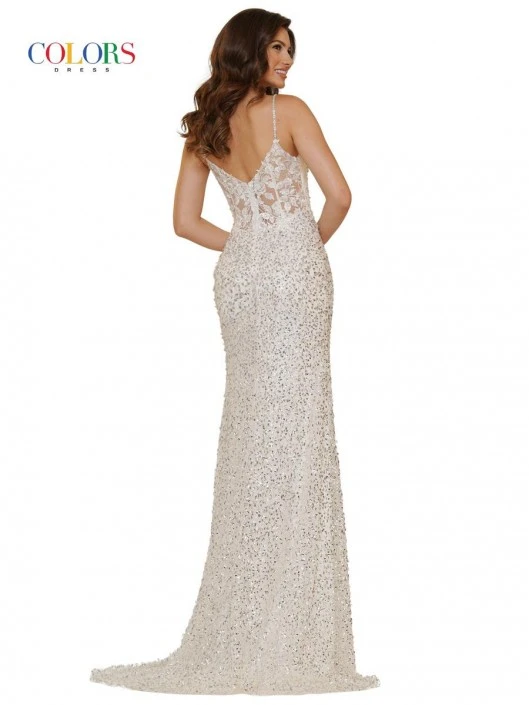 Colors Dress 2715 Sequin Lace Applique Gown 6 Colors Dress 2715 Sequin Lace Applique Gown - Image 4