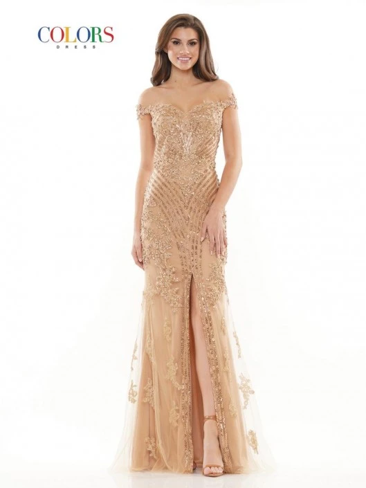 Glow By Colors Dress Glow By Colors J131 Off Shoulder Lace Applique Gown 5 Glow By Colors Dress Glow By Colors J131 Off Shoulder Lace Applique Gown - Image 3