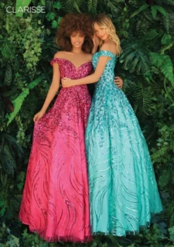 Clarisse 810290 Dreamy Off Shoulder Sequin Gown -Outlet Prom Dresses Store S22 CL 810290 04 498x705