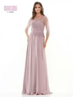 Marsoni By Colors M312 Beaded Chiffon Mothers Gown -Outlet Prom Dresses Store S22 CM M312 03 529x705
