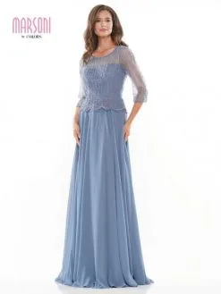 Marsoni By Colors M312 Beaded Chiffon Mothers Gown -Outlet Prom Dresses Store S22 CM M312 05 529x705