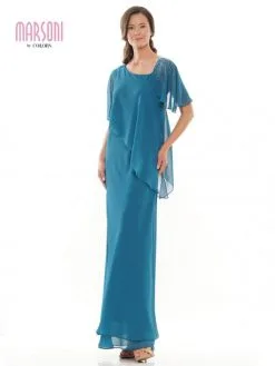 Marsoni By Colors M313 Softly Layered Mothers Gown -Outlet Prom Dresses Store S22 CM M313 03 529x705
